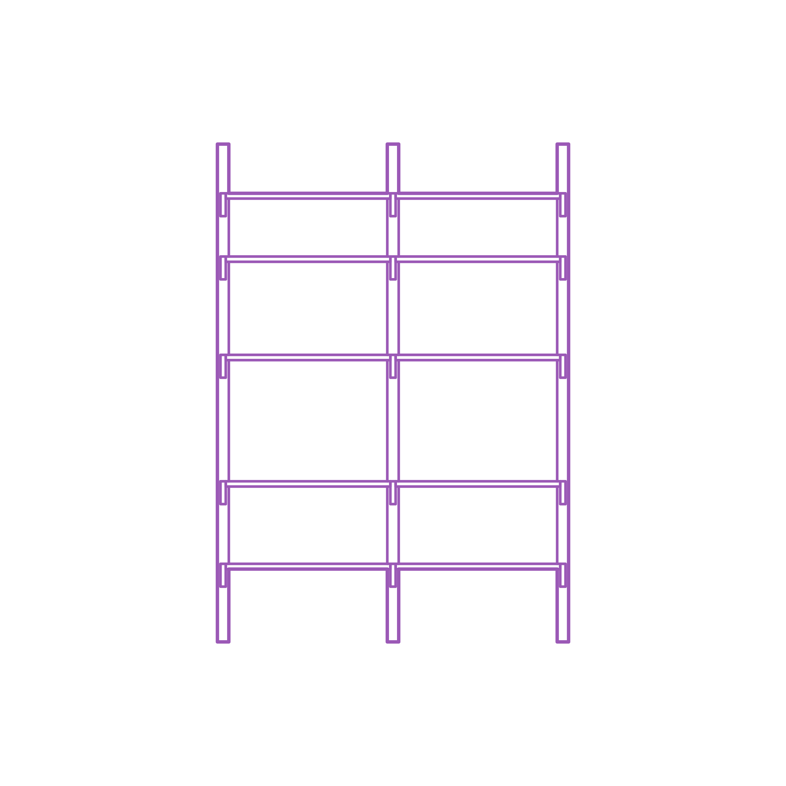 Fixtures Shelves Shelving Ikea Algot Wall Upright System 50 Inch Tall Outline Icon Svg Set Free Vectors